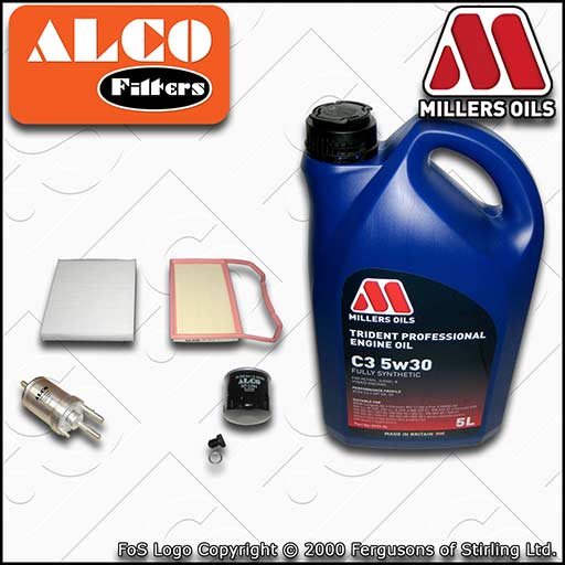 SERVICE KIT for VW POLO MK5 6C 6R 1.0 OIL AIR FUEL CABIN FILTER +OIL (2014-2017)