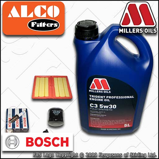 SERVICE KIT for AUDI A3 8V 1.0 TFSI OIL AIR FILTER PLUGS with C3 OIL (2015-2018)