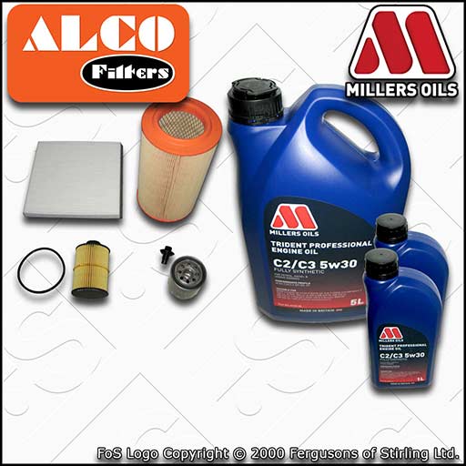 SERVICE KIT for CITROEN RELAY 2.2 HDI OIL AIR FUEL CABIN FILTER +OIL (2013-2016)