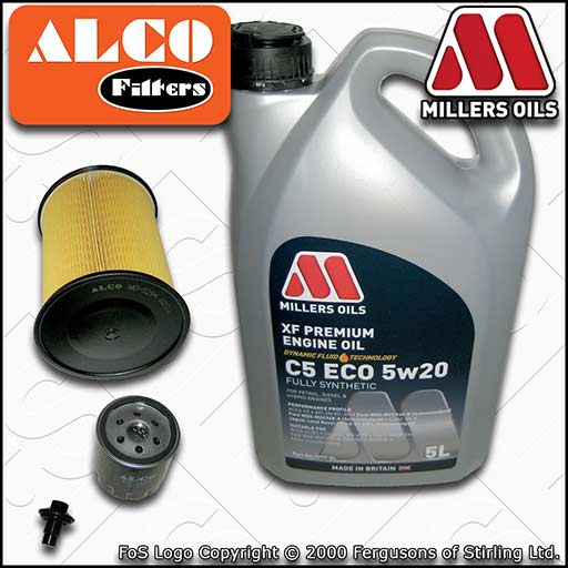 SERVICE KIT for FORD FOCUS MK3 1.0 ECOBOOST OIL AIR FILTERS +OIL (2012-2017)