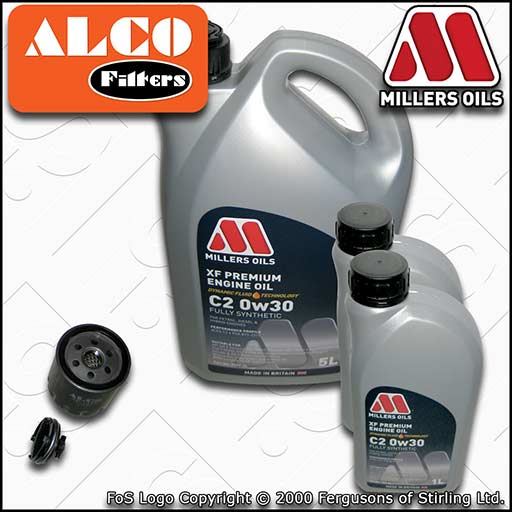 SERVICE KIT for TOYOTA PROACE 2L D4D OIL FILTER with 7L C2 0w30 OIL (2016-2022)