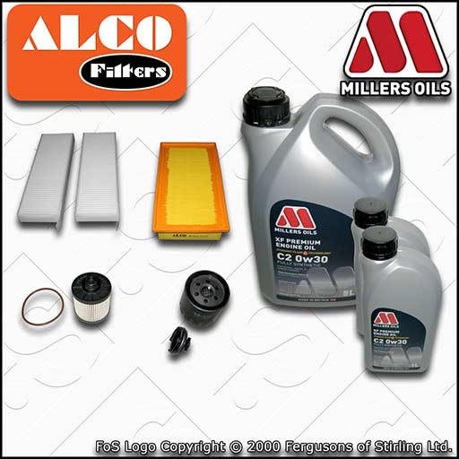 SERVICE KIT for TOYOTA PROACE 2L D4D OIL AIR FUEL CABIN FILTERS +OIL (2016-2022)