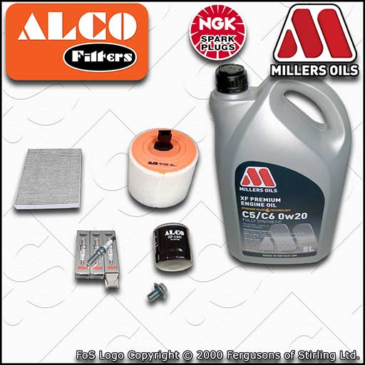 SERVICE KIT for VAUXHALL OPEL ASTRA K 1.0 OIL AIR CABIN FILTERS PLUGS +OIL 15-22