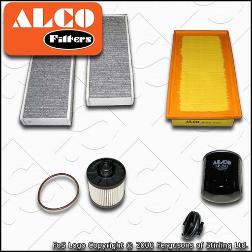 SERVICE KIT for PEUGEOT 308 2.0 BLUEHDI OIL AIR FUEL CABIN FILTERS (2013-2021)