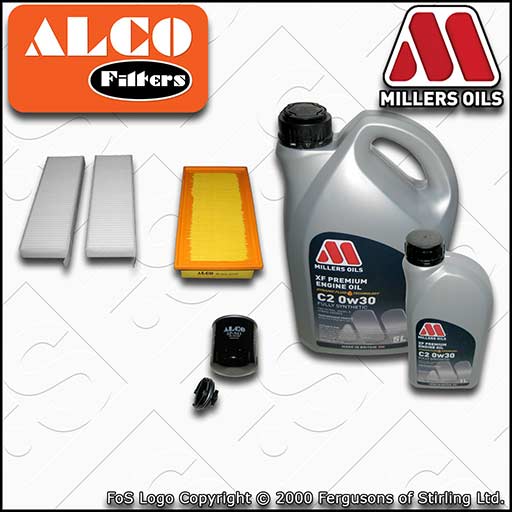 SERVICE KIT for DS DS7 2L BLUEHDI OIL AIR CABIN FILTERS with C2 OIL (2017-2020)
