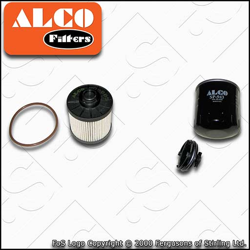 SERVICE KIT for PEUGEOT 5008 2L BLUEHDI ALCO OIL FUEL FILTERS (2016-2022)