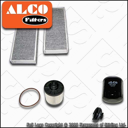SERVICE KIT for PEUGEOT 308 2.0 BLUEHDI ALCO OIL FUEL CABIN FILTERS (2013-2021)