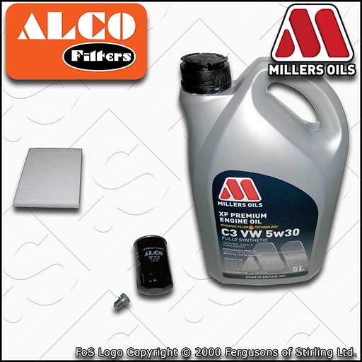 SERVICE KIT for VW NEW BEETLE 1.6 1.8 T 2.0 OIL CABIN FILTER +XF OIL (1998-2010)