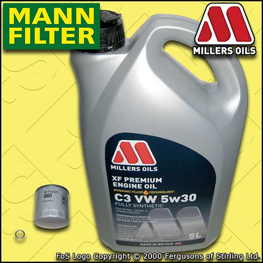 SERVICE KIT for SEAT MII 1.0 OIL FILTER +5w30 APPROVED OIL (2011-2020)