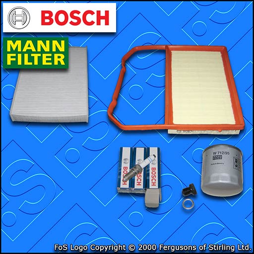 SERVICE KIT for SEAT MII 1.0 OIL AIR & CABIN FILTERS PLUGS (2011-2020)