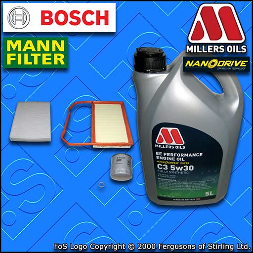 SERVICE KIT for SEAT MII 1.0 OIL AIR CABIN FILTER +5w30 EE NANO OIL (2011-2020)