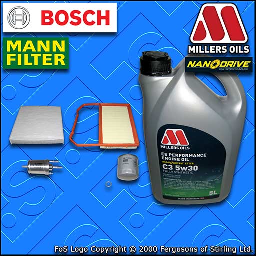 SERVICE KIT VW POLO MK5 6C 6R 1.0 CHYA CHYB OIL AIR FUEL CABIN FILTER +OIL 14-17