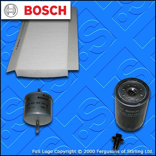 SERVICE KIT for FORD PUMA 1.6 1.7 BOSCH OIL FUEL CABIN FILTERS (1997-2002)