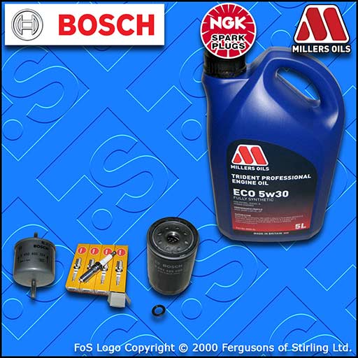 SERVICE KIT for FORD FIESTA MK4 MK5 1.6 16V OIL FUEL FILTER PLUGS +OIL 1996-2002