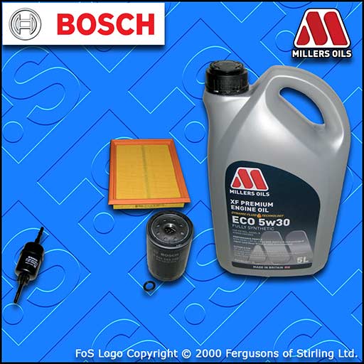 SERVICE KIT for FORD FIESTA MK6 1.3 8V OIL AIR FUEL FILTERS +OIL (2002-2008)