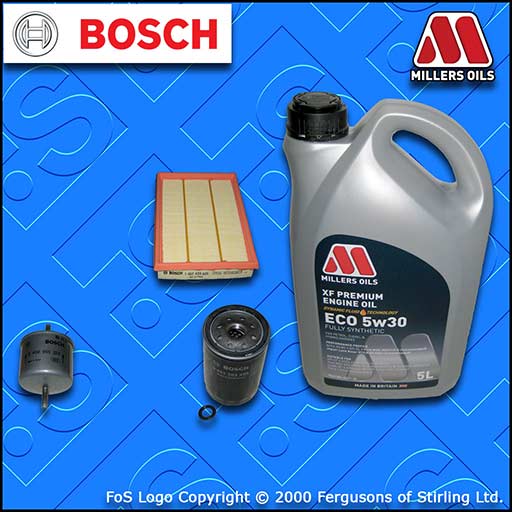 SERVICE KIT for FORD FIESTA MK4 MK5 1.6 16V OIL AIR FUEL FILTER +OIL (1996-2002)