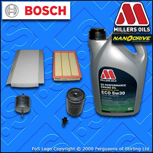 SERVICE KIT for FORD PUMA 1.6 1.7 OIL AIR FUEL CABIN FILTERS +EE OIL (1997-2002)