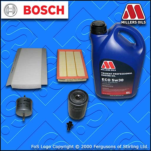 SERVICE KIT for FORD PUMA 1.6 1.7 OIL AIR FUEL CABIN FILTERS +LL OIL (1997-2002)
