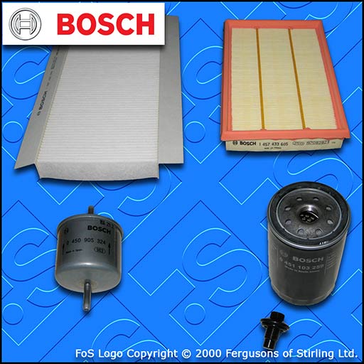 SERVICE KIT for FORD PUMA 1.6 1.7 BOSCH OIL AIR FUEL CABIN FILTERS (1997-2002)