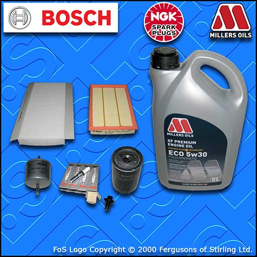 SERVICE KIT for FORD PUMA 1.6 1.7 OIL AIR FUEL CABIN FILTER PLUGS +OIL 1997-2002