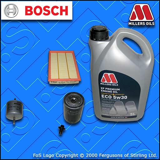 SERVICE KIT for FORD PUMA 1.6 1.7 OIL AIR FUEL FILTERS +XF ECO OIL (1997-2002)