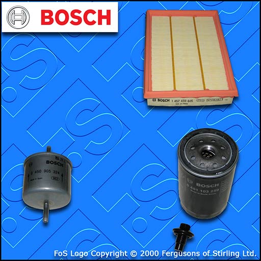 SERVICE KIT for FORD PUMA 1.6 1.7 BOSCH OIL AIR FUEL FILTERS (1997-2002)