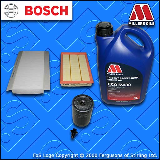 SERVICE KIT for FORD PUMA 1.6 1.7 OIL AIR CABIN FILTERS +LL OIL (1997-2002)