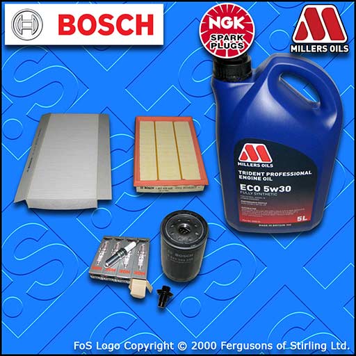 SERVICE KIT for FORD PUMA 1.6 1.7 OIL AIR CABIN FILTERS PLUGS +OIL (1997-2002)