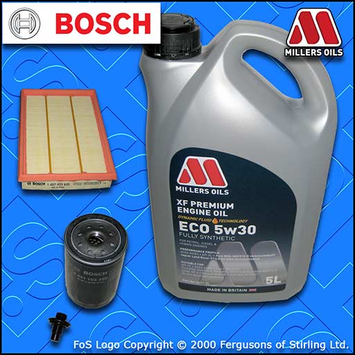 SERVICE KIT for FORD PUMA 1.6 1.7 OIL AIR FILTERS +XF ECO OIL (1997-2002)