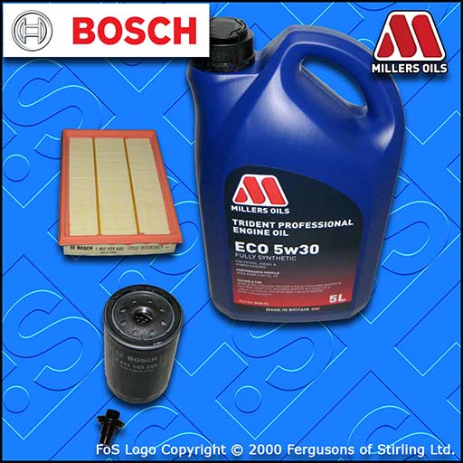 SERVICE KIT for FORD PUMA 1.6 1.7 OIL AIR FILTERS +LL OIL (1997-2002)