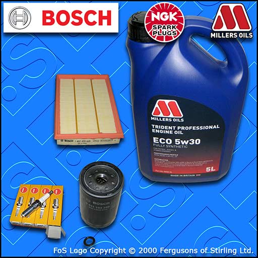 SERVICE KIT for FORD FIESTA MK4 MK5 1.6 16V OIL AIR FILTERS PLUGS +OIL 1996-2002