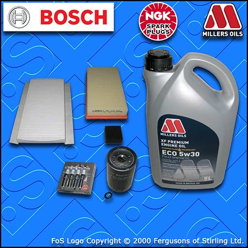 SERVICE KIT for FORD FOCUS MK1 ST170 OIL AIR CABIN FILTER PLUGS +OIL (2002-2004)