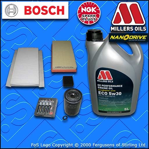 SERVICE KIT for FORD FOCUS MK1 ST170 OIL AIR CABIN FILTER PLUGS +OIL (2002-2004)