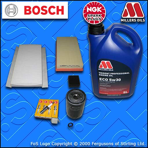 SERVICE KIT for FORD FOCUS MK1 1.6 PETROL OIL AIR CABIN FILTERS PLUGS +OIL 98-04