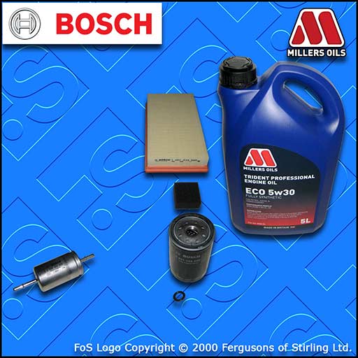 SERVICE KIT for FORD FOCUS MK1 ST170 OIL AIR FUEL FILTERS +5L OIL (2002-2004)