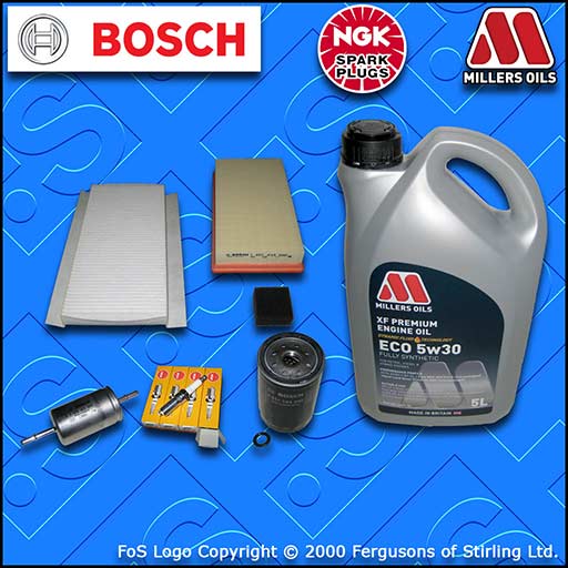 SERVICE KIT for FORD FOCUS MK1 1.6 PETROL OIL AIR FUEL CABIN FILTERS PLUGS +OIL