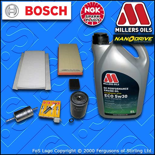 SERVICE KIT for FORD FOCUS MK1 1.6 PETROL OIL AIR FUEL CABIN FILTERS PLUGS +OIL