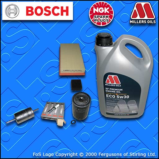 SERVICE KIT for FORD FOCUS MK1 1.8 PETROL OIL AIR FUEL FILTER PLUGS +OIL (98-04)