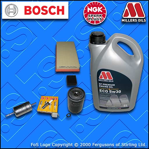 SERVICE KIT for FORD FOCUS MK1 1.6 PETROL OIL AIR FUEL FILTER PLUGS +OIL (98-04)