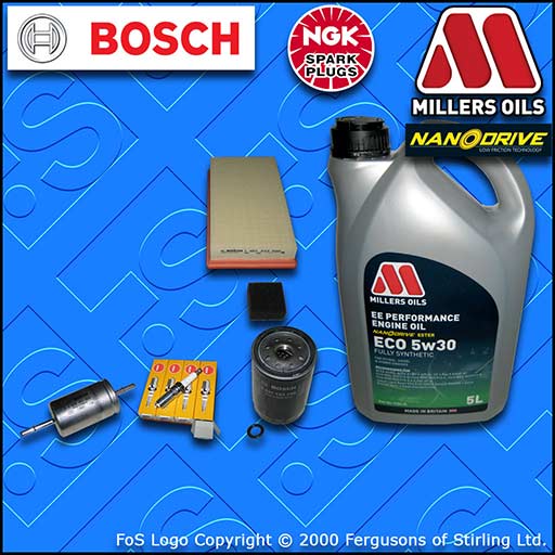 SERVICE KIT for FORD FOCUS MK1 1.6 PETROL OIL AIR FUEL FILTER PLUGS +OIL (98-04)