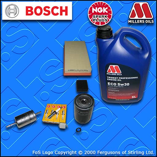 SERVICE KIT for FORD FOCUS MK1 1.6 PETROL OIL AIR FUEL FILTER PLUGS +OIL (98-04)