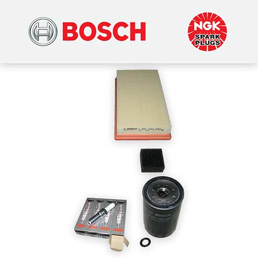 Bosch Service Kit For Ford Focus 1.6 1.8 2.0 16v – Air Filter, Oil Filter & Spark Plugs (DAW)