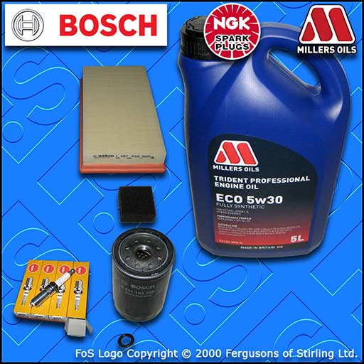 SERVICE KIT for FORD FOCUS MK1 1.6 PETROL OIL AIR FILTERS PLUGS +OIL (1998-2004)