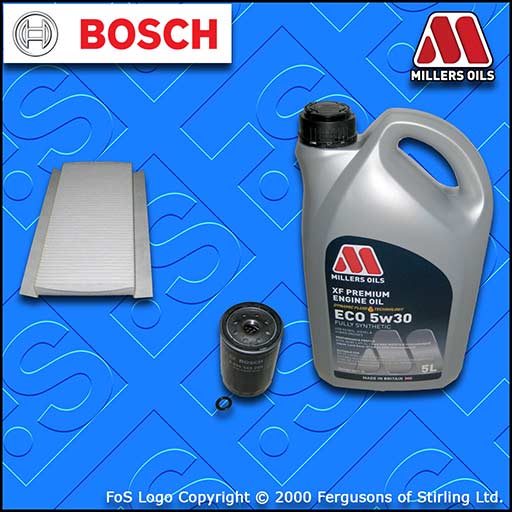 SERVICE KIT for FORD FOCUS MK1 ST170 OIL CABIN FILTERS +5L ECO OIL (2002-2004)