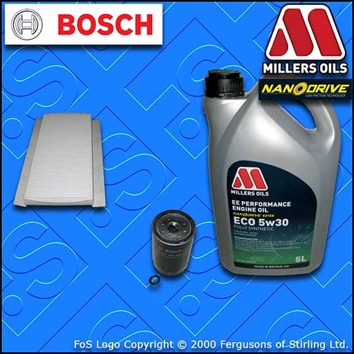 SERVICE KIT for FORD FOCUS MK1 ST170 OIL CABIN FILTERS +5L ECO OIL (2002-2004)