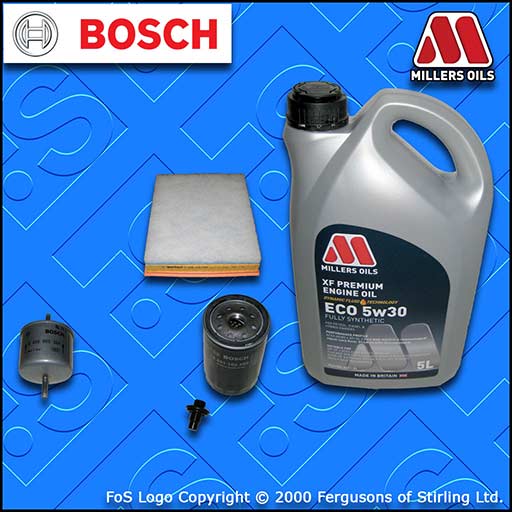 SERVICE KIT for FORD KA (BE146) 1.3 1.6 OIL AIR FUEL FILTERS +XF OIL (2002-2008)