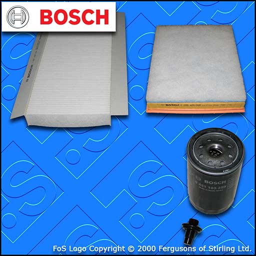 SERVICE KIT for FORD KA (BE146) 1.3 1.6 BOSCH OIL AIR CABIN FILTERS (2002-2008)