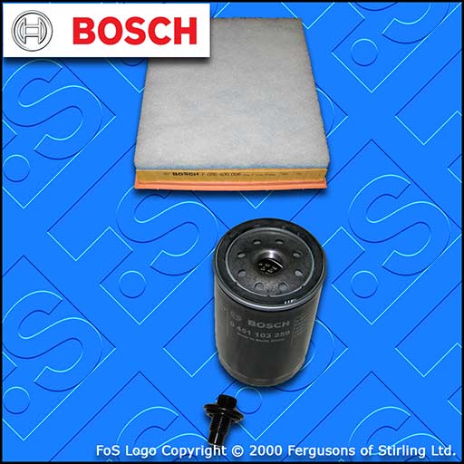 SERVICE KIT for FORD KA (BE146) 1.3 1.6 BOSCH OIL AIR FILTERS (2002-2008)