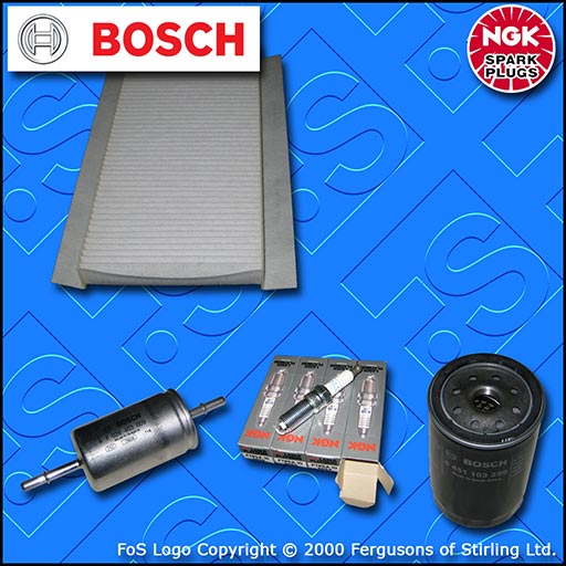 SERVICE KIT for FORD FOCUS MK1 1.8 PETROL OIL FUEL CABIN FILTERS PLUGS 1998-2004