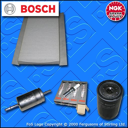 SERVICE KIT for FORD FOCUS MK1 2.0 PETROL OIL FUEL CABIN FILTERS PLUGS 1998-2004